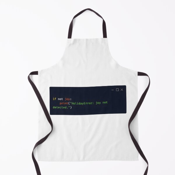 Item preview, Funny Python Christmas Code – “HolidayError: joy not detected.” designed and sold by Tattee.