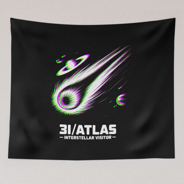 Item preview, 3I Atlas Interstellar Comet 2025 Space Astronomy Edm Design designed and sold by PatriciaKelsey.