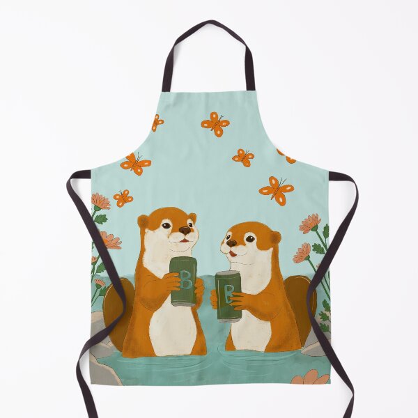 Item preview, Beavers having a beer in the river designed and sold by pholiumsigma_design.