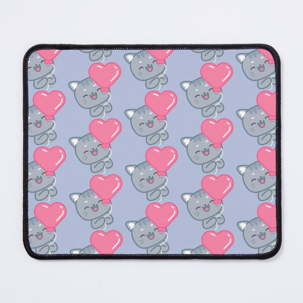 Item preview, Cute Kitty Holding Pink Heart Balloon designed and sold by Vamika2116.