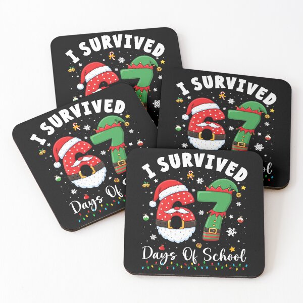 Item preview, I Survived 67 Days Of School Christmas Santa Elf Six Seven designed and sold by BaidenNeta.