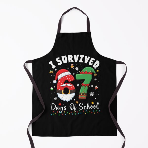 Item preview, I Survived 67 Days Of School Christmas Santa Elf Six Seven designed and sold by BaidenNeta.