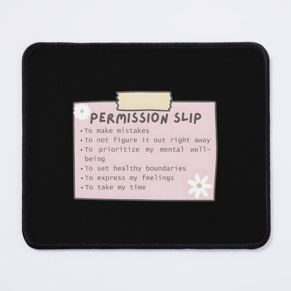 Item preview, Mental Health Permission Slip designed and sold by kcmassiahren.