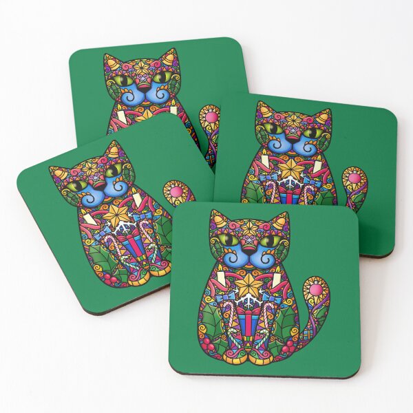 Item preview, Christmassy Cat designed and sold by doodlecats.