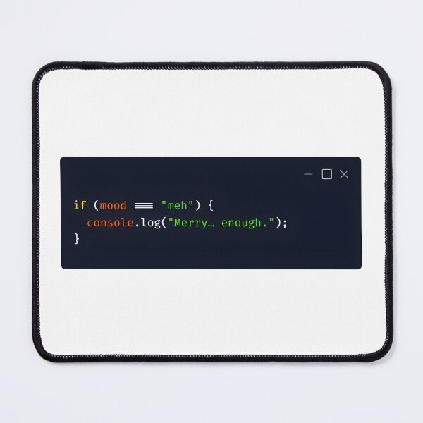 Item preview, TypeScript Holiday Snippet – “Merry… enough.” designed and sold by Tattee.