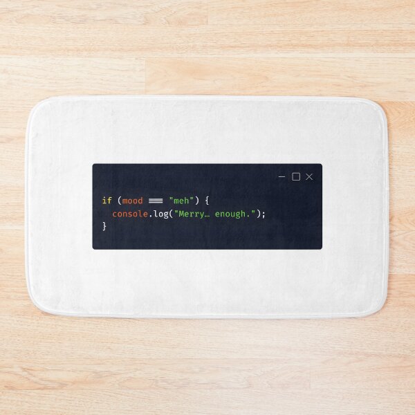 Item preview, TypeScript Holiday Snippet – “Merry… enough.” designed and sold by Tattee.