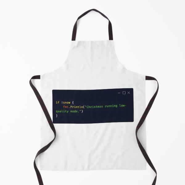 Item preview, Go Programming Christmas – “Low-Quality Mode” Snippet designed and sold by Tattee.