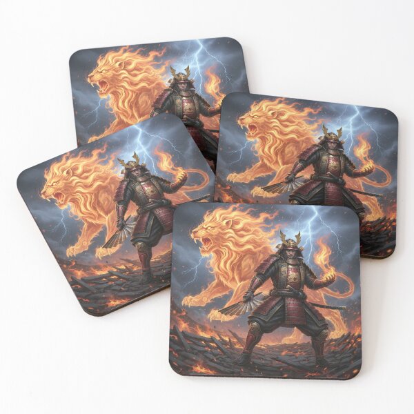 Item preview, Takeda Shingen and the Blazing Lion: Tiger of Kai, Furinkazan – Japanese Warlord Art designed and sold by Mori-no-Akari.