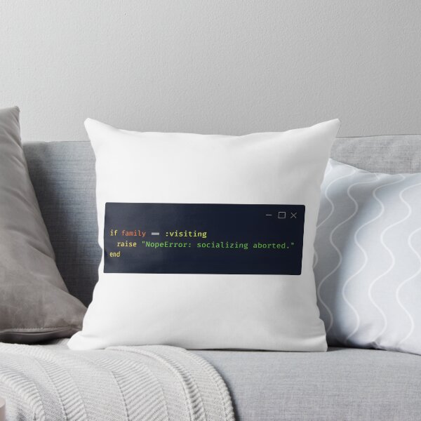 Item preview, Ruby Holiday Error – “Socializing Aborted.” designed and sold by Tattee.
