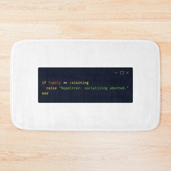 Item preview, Ruby Holiday Error – “Socializing Aborted.” designed and sold by Tattee.