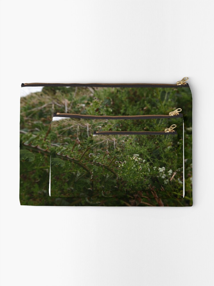 Alternate view of Cleavers (Galium aparine) Zipper Pouch