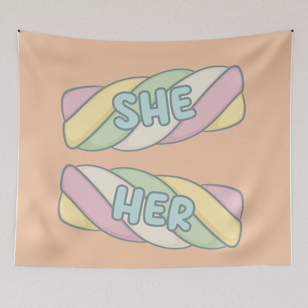 Item preview, Marshmallows She/Her Pronouns designed and sold by MoonMint.