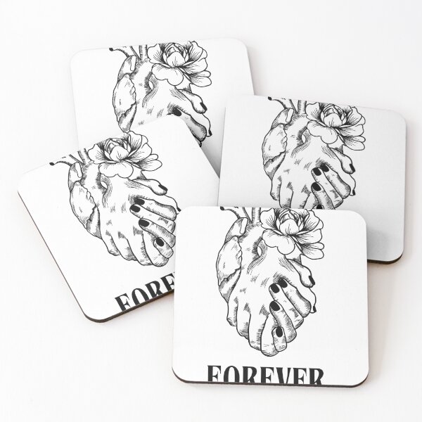 Item preview, Forever Heart Hands Flower Tattoo Art designed and sold by Moonbeam Creations.