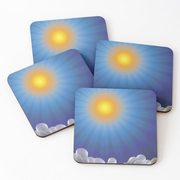 Item preview, Abstract Vector Solar Landscape | Sun Rays Surreal Line Art Retro Design designed and sold by Keltoi-art.