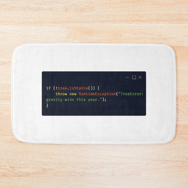 Item preview, Java Holiday Exception – “TreeError: gravity wins.” designed and sold by Tattee.