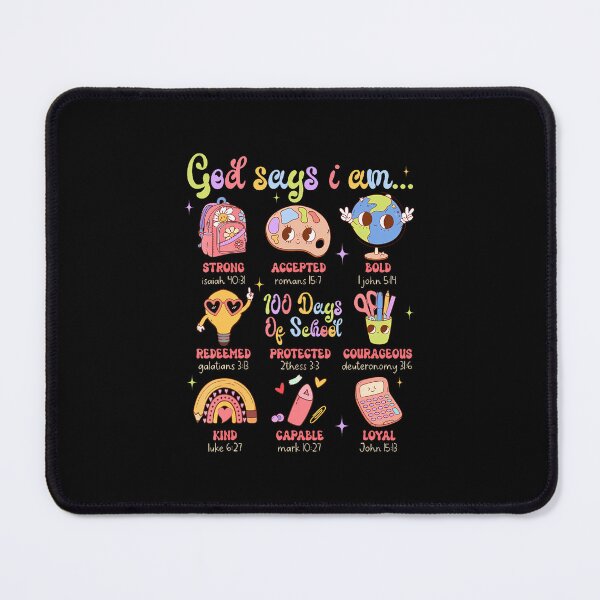 Item preview, 100Th Day Of School God Say I Am Strong Accepted Teacher designed and sold by TaraAnnie.
