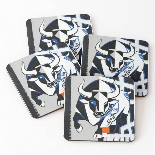 Item preview, Azure Guardian Beast - Abstract Chromatic Phantom #92 designed and sold by Simple Life & KAMOCHI.