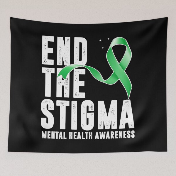 Item preview, End The Stigma Mental Health Awareness Green designed and sold by kcmassiahren.