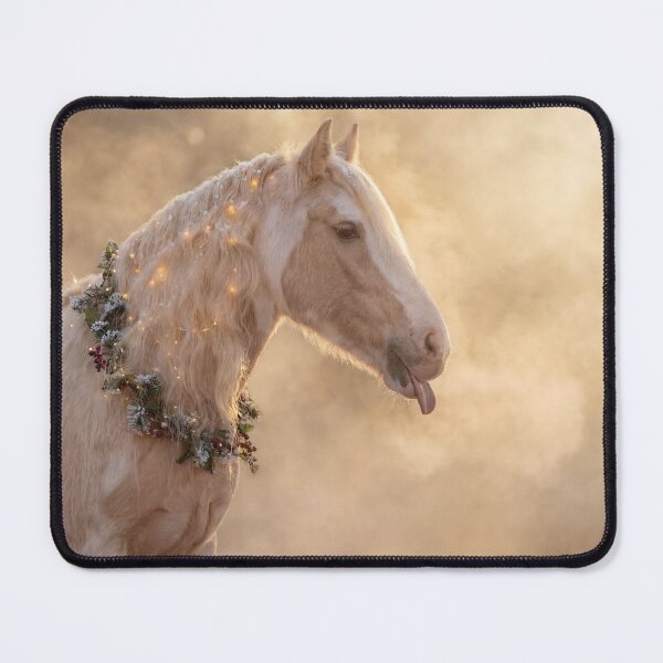Item preview, A beautiful palomino tinker horse stands gracefully in a soft, dusty atmosphere designed and sold by Julia Shepeleva.