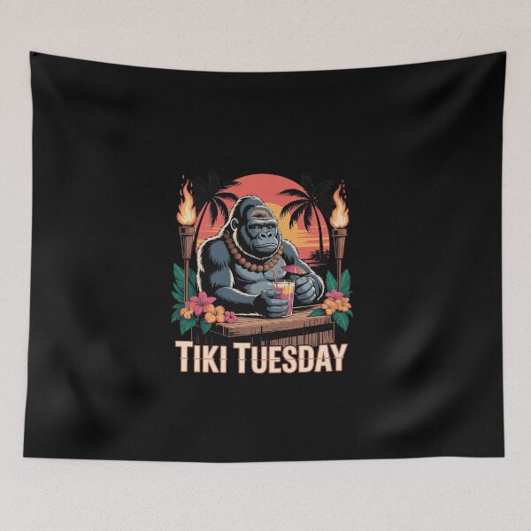 Item preview, Bigfoot's Tiki Tuesday After Work, Sasquatch designed and sold by EllinoKlemo.