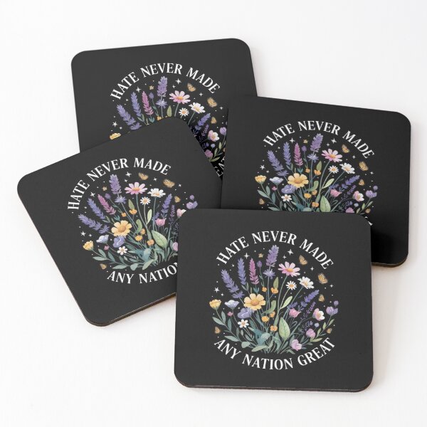 Item preview, Hate Never Made Any Nation Great Floral Peace Floral  designed and sold by VerseFarm.