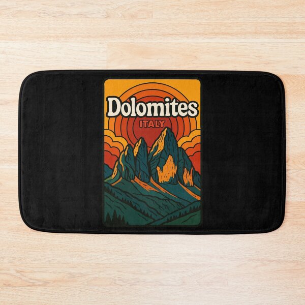 Item preview, Dolomites Mountain Italy Europe Retro designed and sold by TomFrontierArt.