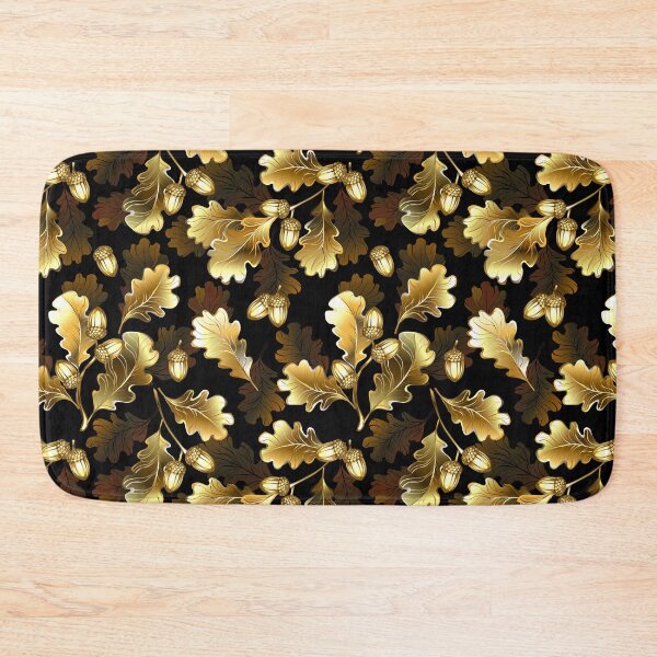 Item preview, Seamless with golden oak branches designed and sold by Blackmoon9.
