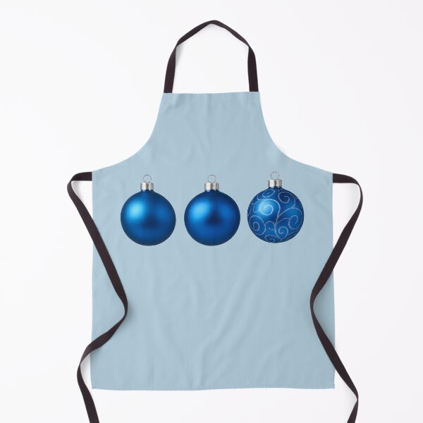 Item preview, Three Blue Christmas Ornaments – Realistic Holiday Decorations (PNG Transparent) designed and sold by EmeraldeaDesign.