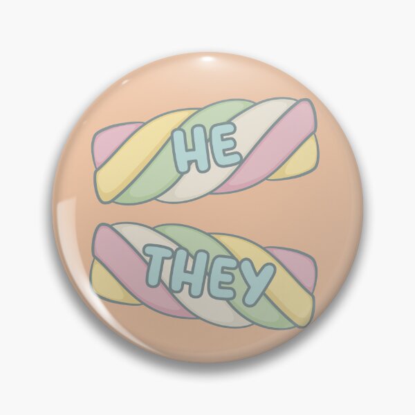 Item preview, Marshmallows He/They Pronouns designed and sold by MoonMint.