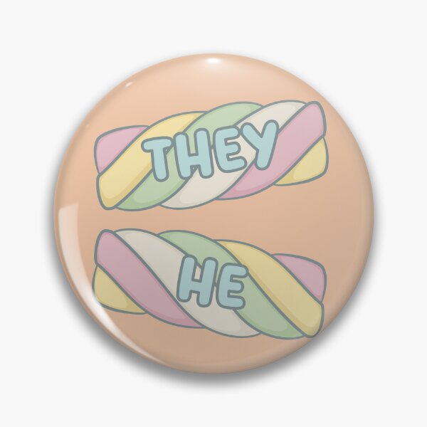 Item preview, Marshmallows They/He Pronouns designed and sold by MoonMint.
