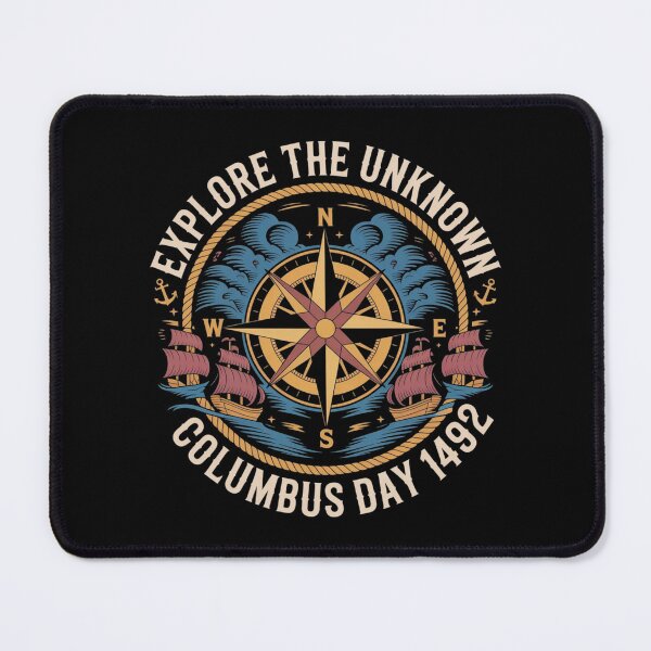 Item preview, Columbus day 1492 explore the unknown designed and sold by DreamOnShirts.