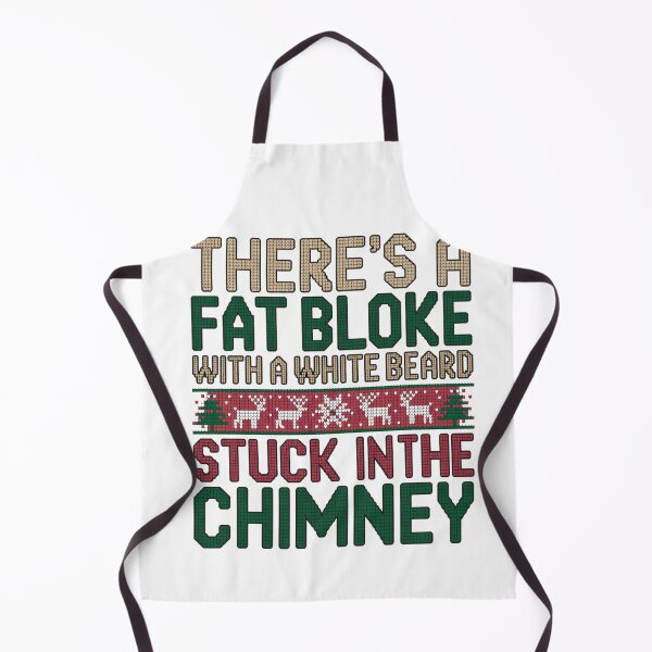 Item preview, Christmas Jumper-ish: Santa stuck up the chimney designed and sold by halibutgoatramb.