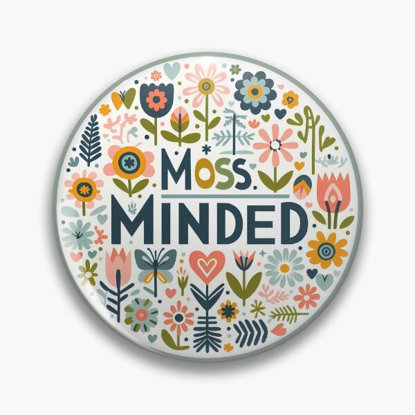 Item preview, Moss Minded Woodland Calm – Scandinavian Folk Art by heidiannemorris © designed and sold by FOLK ART FUSION by heidiannemorris.