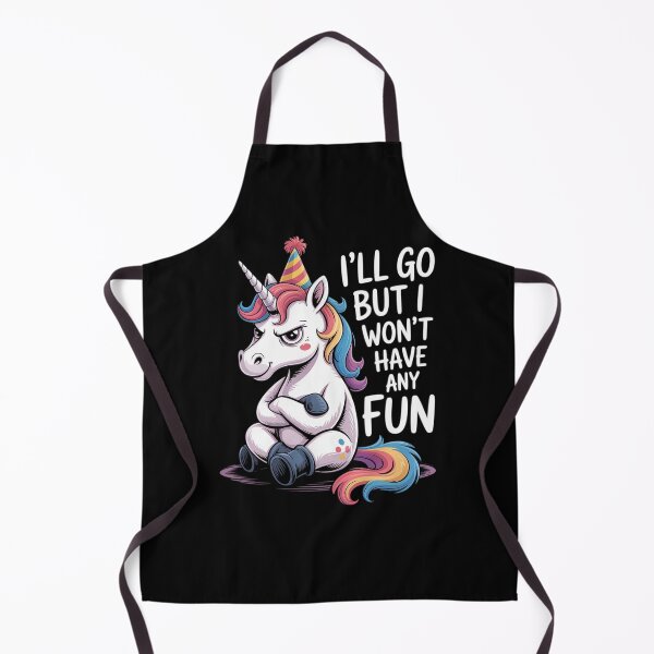 Item preview, I Will Go But I Wont Have Any Fun Unicorn designed and sold by Kcgarciaso.