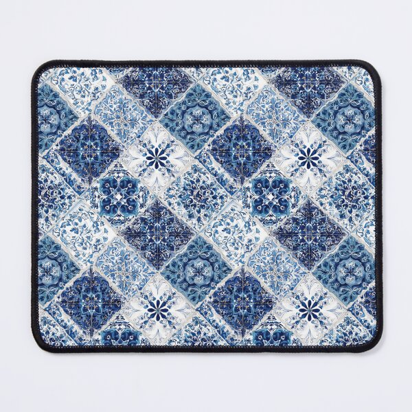 Item preview, Ethnic tiles – Seamless pattern in blue and white designed and sold by Digital Dreamtales.