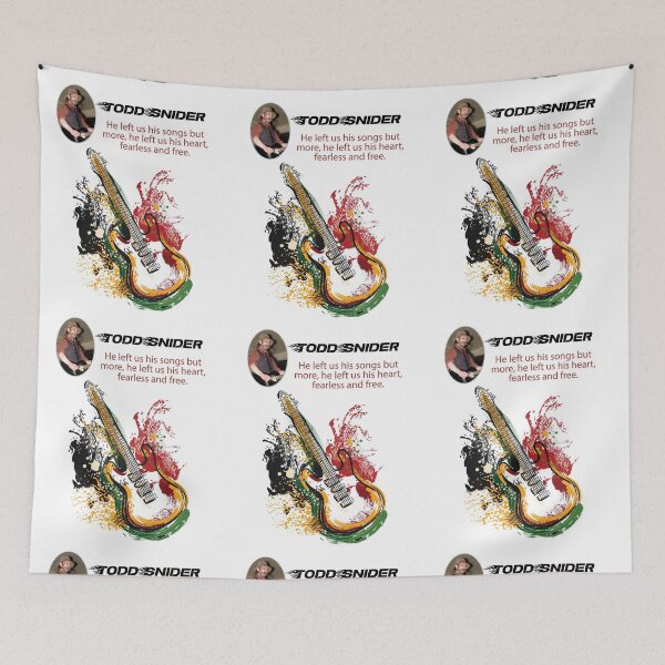 Item preview, Retro Vintage Guitar Art – Fearless Heart & Timeless Songs designed and sold by GraphixKing999.