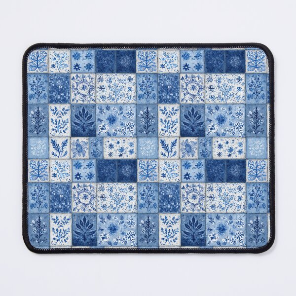 Item preview, Ethnic tiles – Seamless pattern in blue and white designed and sold by Digital Dreamtales.