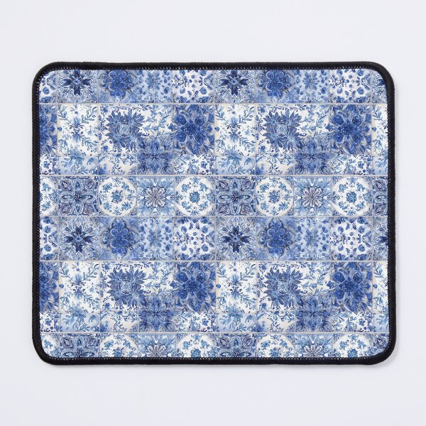 Item preview, Ethnic tiles – Seamless pattern in blue and white designed and sold by Digital Dreamtales.
