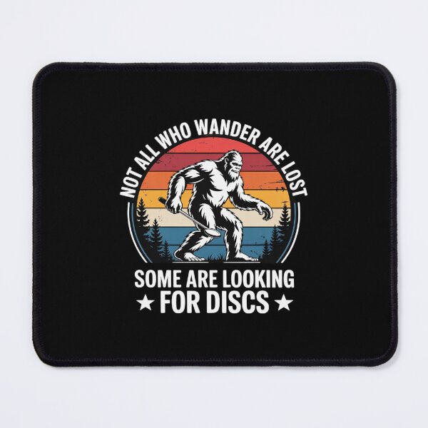 Item preview, Disc Golf Basket Not All Who Wander Are Lost Bigfoot designed and sold by PowAcademy.