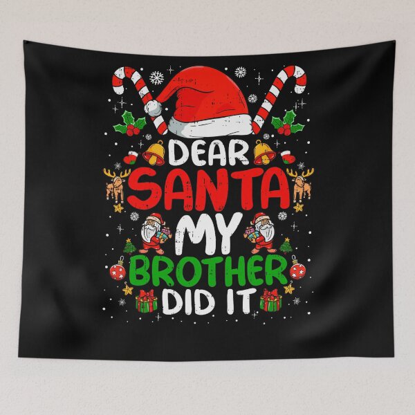 Item preview, Dear Holiday Retro Funny Christmas Vintage Brother My Did Santa It designed and sold by MediarMedic.