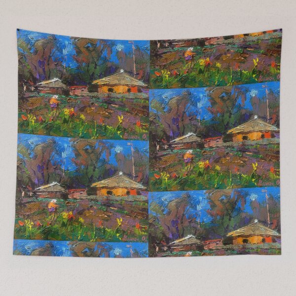 Item preview, Oleksiy Ivanyuk: Warm Evening Rays on the Old Porch designed and sold by ukrainianvin.
