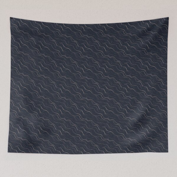 Item preview, Line waves – Modern, seamless minimalist pattern designed and sold by Digital Dreamtales.