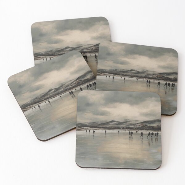 Item preview, Skaters on a Frozen Lake designed and sold by lautir.