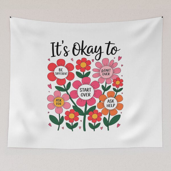 Item preview, It's OK To Make Mistakes Be Different Mental Health Kindness  designed and sold by VerseFarm.