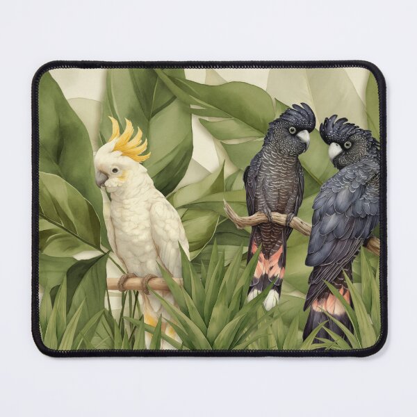 Item preview, Cockatoo Lush Jungle Lounge designed and sold by artsandsoul.