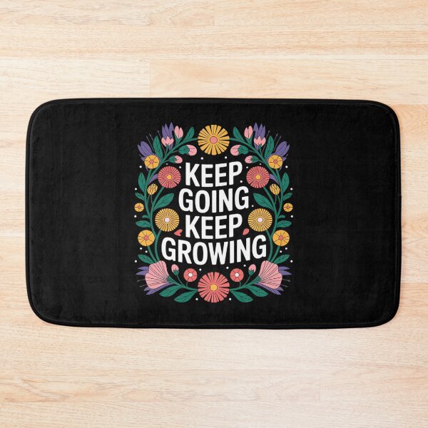 Item preview, Keep Going Keep Growing Inspirational Floral Motivation  designed and sold by VerseFarm.