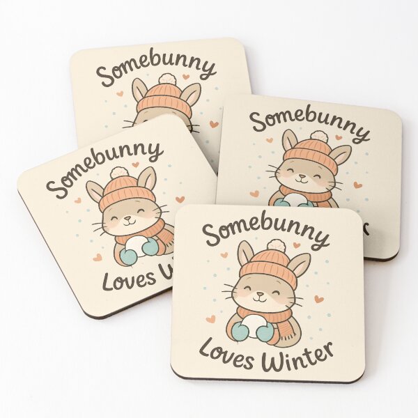 Item preview, Somebunny Loves Winter Cute Funny Bunny Christmas Pun Design  designed and sold by Dantin.