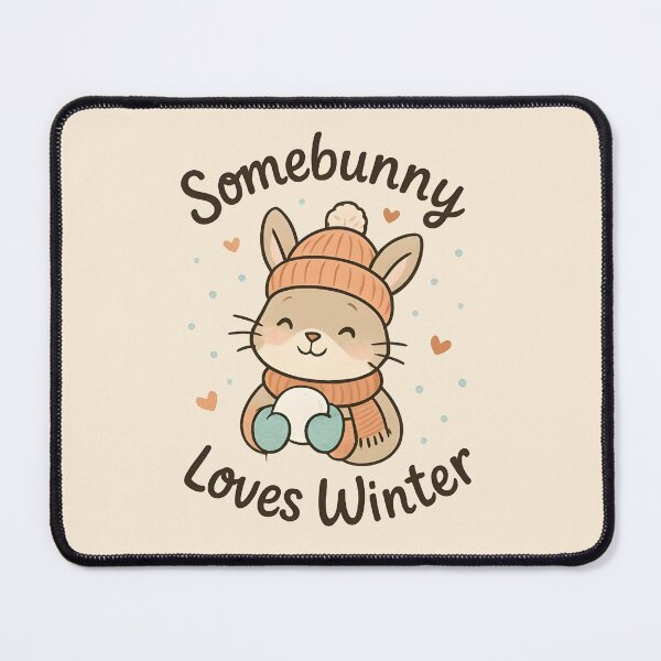 Item preview, Somebunny Loves Winter Cute Funny Bunny Christmas Pun Design  designed and sold by Dantin.