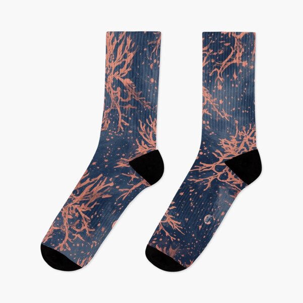 Item preview, Coral Night Sky Pattern Celestial Deep Sea Seamless Design designed and sold by Trueways.
