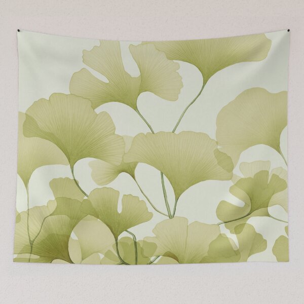 Item preview, Gingko Leaf Serenity Green designed and sold by artsandsoul.